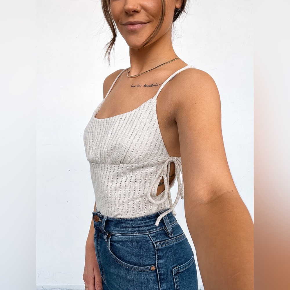 Racer Back Tie Bodysuit